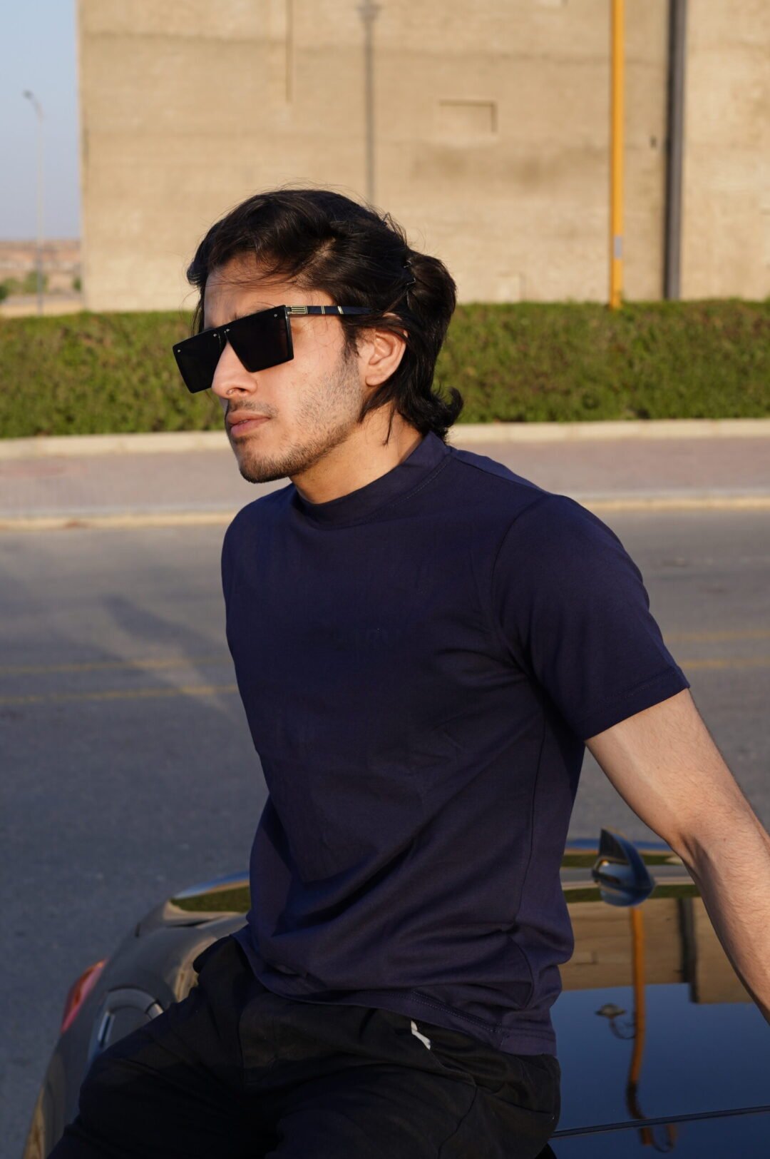 BLACK Cotton T-Shirt