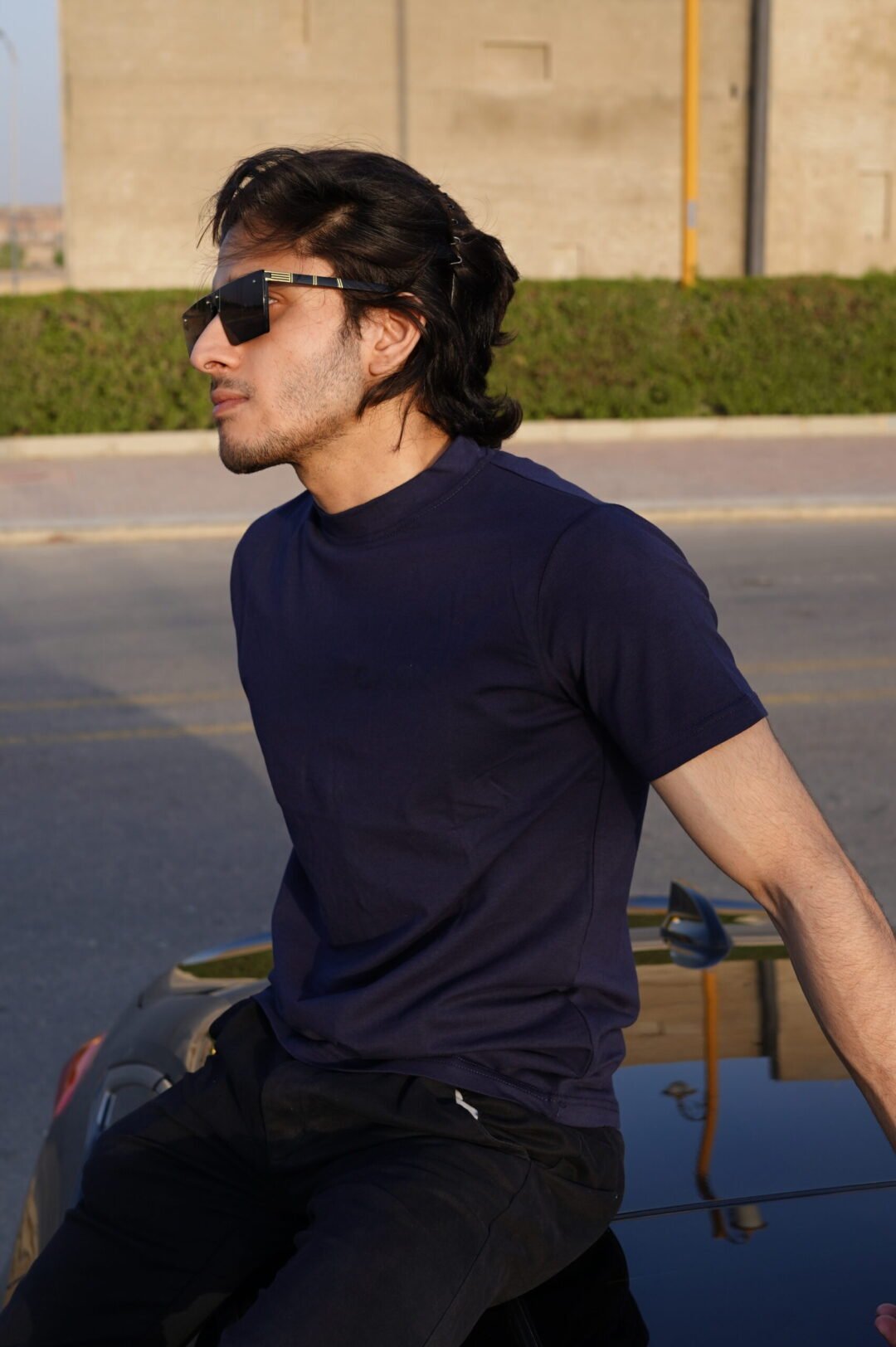 BLACK Cotton T-Shirt - Image 2