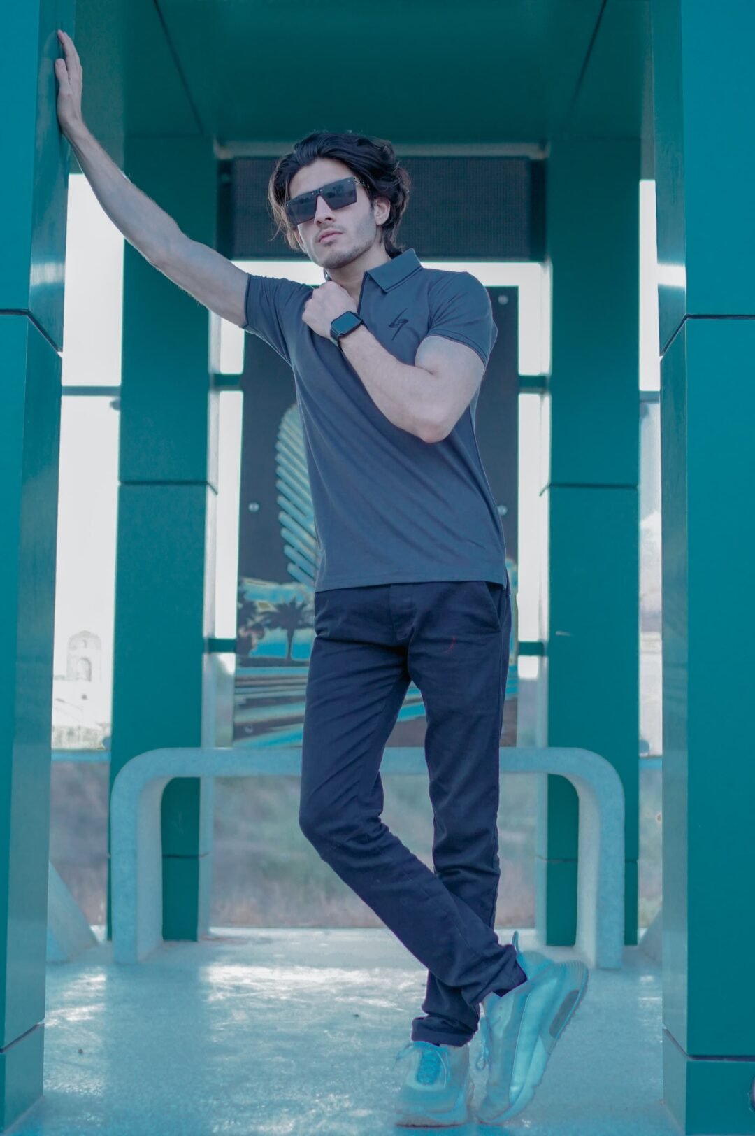 GREY Zipper-Polo - Image 2